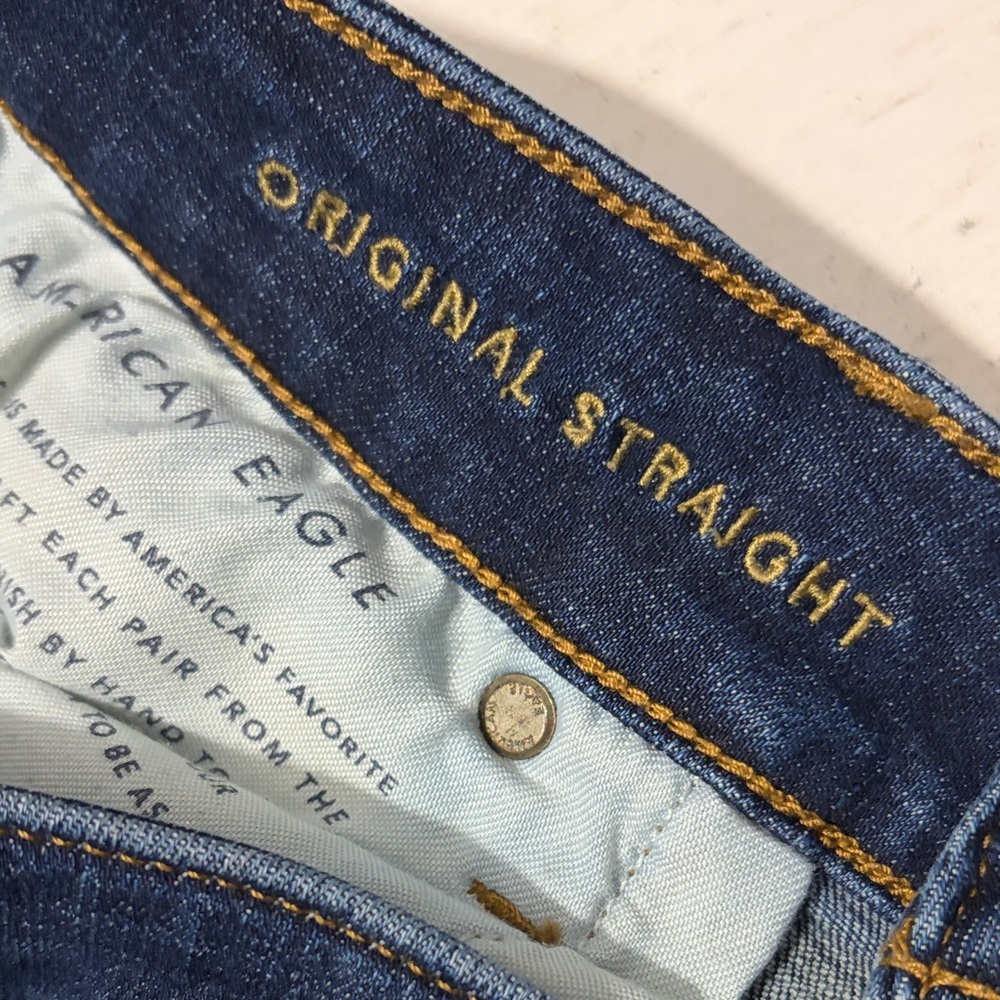 American Eagle Outfitters Men's Original Straight Jeans Size 33 - Picture 6 of 9